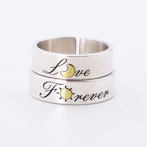 Valentine's Day Men Women Wholesale Adjustable Sun and Moon Engagement <b>Couple</b> <b>Ring</b> Forever Love Wedding Finger Jewelry - Product Image 3