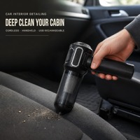 609 NEU 2600mAh Handstaubsauger für Auto 25 Minuten Laufzeit 11,1V 90W Digitale Anzeige Schwarzes Kompaktes Gehäuse Transparenter Staubbehälter