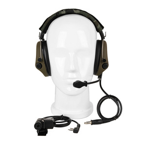 Walkie Talkie Headset Over Ear Noise Canceling Aviation Racing Cycling Communication Headphones With <b>Mic</b> And <b>Cable</b> - Product Image 1