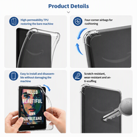 Casing E-Reader Transparan Kompatibel untuk Kindle Paperwhite 13th KPW7 2026 7 Inch TPU Pelindung Airbag