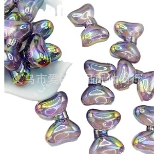 Wholesale 28x20mm Iridescent Bow Acrylic <b>Beads</b> For Jewelry Making Yiwu Origin Summer 2024 - Product Image 3