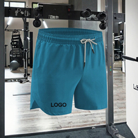 Shorts de sport athlétiques pour hommes avec logo personnalisé, séchage rapide, nylon, salle de sport, entraînement actif, taille mi-haute de 5 pouces, fermeture à cordon de serrage pour le tennis