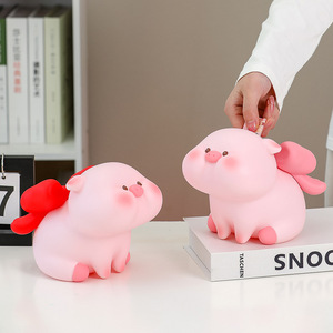 Piggy Bank Pig Cartoon PVC Money <b>Box</b> For Kids Age 5 7 Years <b>Gift</b> - Product Image 1