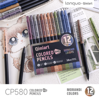 Coffret de crayons mécaniques non solubles aux couleurs Morandi – Crayons automatiques aux tons doux et minimalistes pour le journaling et le dessin esthétique