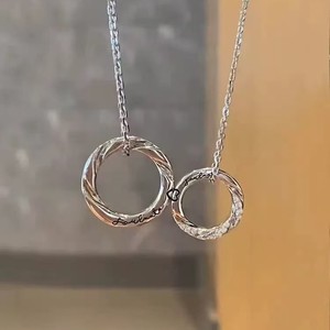 流行のカップル磁気二重メビウスリングカップルネックレスファッショントレンド長距離ラブジュエリーギフト - Product Image 6