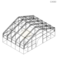 Abri de toit en pente C4080 de grande taille, conception d'usine en gros, abris pour conteneurs, abris pour voitures, garages, auvents, abris à toit en pente, avec plans
