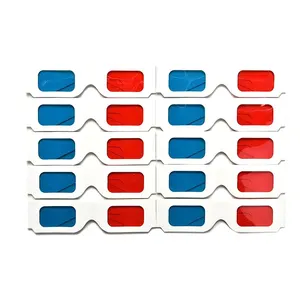 Wholesale Foldable Red Cyan Blue Paper Custom 3D Glasses