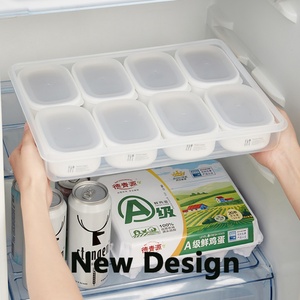 New Kitchen Sealed Portable <b>Container</b> Snack Storage Snacks Transparent Divider Vegetable Tray Box - Product Image 1