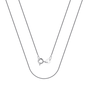 Cadenas Italianas de Plata de Ley 925 para Mujer en Varios Estilos, Incluyendo Cable, Onda de Agua, Caja, Estrella, Serpiente, Lingote y Semilla - Product Image 4