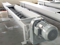 Machine à vis sans fin double pour ligne de mélange de cendres volantes et de poudre de gypse – Équipement industriel de manutention de matériaux en vrac