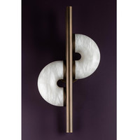 Applique murale LED en marbre et acier inoxydable, style postmoderne, pour villa, hôtel, chevet, salon, mur de fond TV
