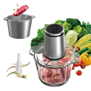 Electric Food Chopper Meat Grinder, Mix, Chop, Mince and Blend Vegetables, Fruits, Nuts, Meats grinding