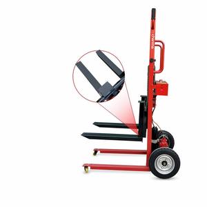 Carrello Elevatore Elettrico con Batteria agli Ioni di Litio, Traslatore Laterale Idraulico, Altezza Forche Regolabile 9cm, <span class=keywords><strong>Dimensioni</strong></span> Forche 45x50cm, 48V/36AH - Product Image 2
