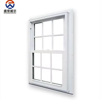 Fenêtre coulissante en PVC haute qualité résistante aux ouragans avec grille