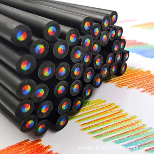 Usine en gros 7 couleurs arc-en-ciel stylo <span class=keywords><strong>Simple</strong></span> étudiant Art papeterie 7 couleurs même noyau peinture <span class=keywords><strong>crayon</strong></span> - Product Image 6