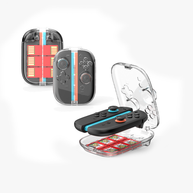 Hard Shell Crystal Case Transparent Protective Cover for Nintendo Switch 2 Left Right Controller Game Accessories Storage Box
