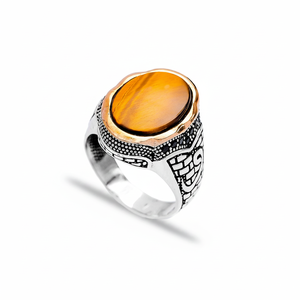 Cat Eye <b>Black</b> Zircon Stone <b>Men</b> <b>Ring</b> Wholesale Authentic 925 Sterling Silver Jewelry - Product Image 2
