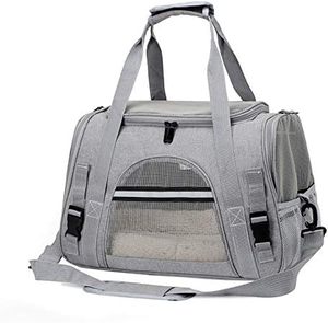 New Large Capacity Portable Cat Bag Breathable and Convenient Car <b>Pet</b> Bag Fashion Solid Color Single-shoulder Dog <b>Backpack</b> - Product Image 4