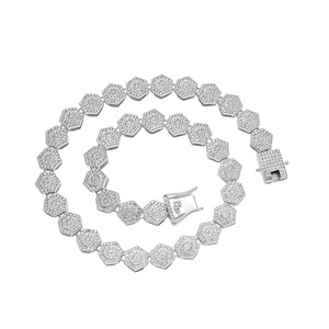 Rock Sugar Chain Geometric Hip Hop Necklace Bracelet Accessories Hollow Men's Accessories Tanjing Fashion Lijing Necklace - Product Image 5