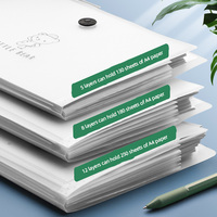 Suministros de oficina de gran tamaño A4 multicapa 5/8/12 carpeta de archivos expansible de rejilla PP bolsa de documentos de viaje caja de bolsillo uso escolar