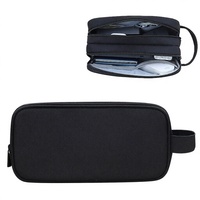 Nouvelle trousse de toilette multifonction en tissu Oxford, grande capacité, imperméable, avec fermeture éclair, motif lettres, portable pour les voyages, en plein air, pour hommes