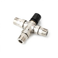 Robinet mélangeur thermostatique Xingfu ABS à volant, en laiton nickelé, pour contrôle de la température de l'eau, mitigeur de plomberie 3 voies, OEM G1 mâle