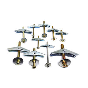 Ancres à ressort galvanisées pour cloisons sèches, <span class=keywords><strong>fixation</strong></span> murale creuse, papillon M8, ancrages à ressort robustes - Product Image 3