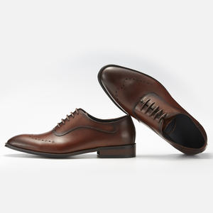 Chaussures habillées pour hommes de style européen, faites à la main en Italie, à bout pointu, décontractées et élégantes pour mariages et occasions d'automne - Product Image 6