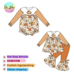 ชุดเดรสสำหรับเด็กชุดเดรสน่ารักปักลายฟักทองสำหรับครอบครัวชุดฤดูใบไม้ร่วงตามสั่ง - Product Image 5