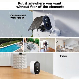 كاميرا أمان لاسلكية تعمل بالطاقة الشمسية بدقة 3 ميجابكسل عالية الوضوح مع رؤية ليلية وتخزين سحابي وكشف للحركة ومقاومة للماء IP66 وصوت ثنائي الاتجاه للمنزل - Product Image 3