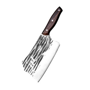 Cuchillo para cortar carne de delfín, cuchillo de carnicero forjado de tres orificios, cuchillo de carnicero con diseño de veta de madera, cuchillo forjado, cuchillo Yangjiang, fuente para vendedores ambulantes - Product Image 5