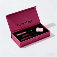 Boîte à fermeture magnétique pour rouge à lèvres, fard à joues, correcteur, maquillage, avec insert en mousse EVA