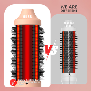 Rizador de Pelo PTC Retráctil con Luz Roja, Cepillo Térmico Eléctrico, Pantalla LCD de Temperatura, Calentamiento Rápido, Herramienta de Peinado - Product Image 4
