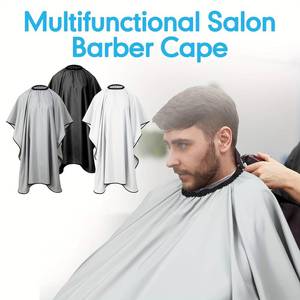 Mantelle da Barbiere Professionali Impermeabili con Ganci Regolabili e Chiusura a Bottone Personalizzabili con Logo OEM - Product Image 4