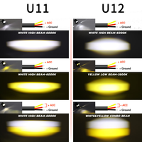 Projecteur de brouillard à LED U12 de 2 pouces pour accessoires de moto Phare antibrouillard à LED
