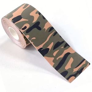 Cinta de Kinesiología Elástica en 4 Direcciones para Deporte, Soporte Muscular y Articular, Alivio del Dolor, Color Camuflaje, Logotipo Personalizado - Product Image 1