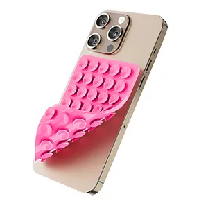 2024 NEW Large Double Side Silicone Suction Phone Case Mount Holder Cellphone Case Compatible Hands Free Mobile Accessory Holder