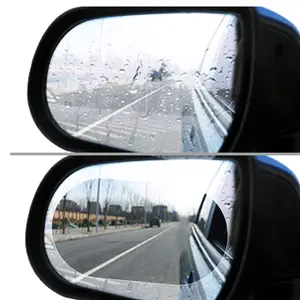ขายส่ง 2pcs rainproof anti fog film-ฟิล์มติดกระจกหน้ารถยนต์กันฝน,ฟิล์มกระจกนิรภัยกันฝนกันฝ้าสำหรับกระจกรถยนต์จำนวน2ชิ้น