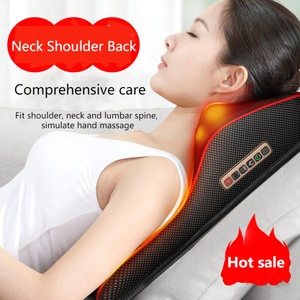 Almohada de Masaje con Calor para la Cabeza, Hombros, Espalda y Cuello, Vibrador Infrarrojo, Soporte Suave para el Cuello, Almohada de Masaje de Viaje - Product Image 2