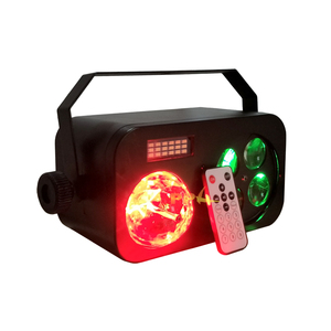 Led colore rosso verde <span class=keywords><strong>Lazer</strong></span> lampada Dj 3 in1 effetto stroboscopico palla magica Laser per festa di natale KTV disco palco luce Laser - Product Image 2
