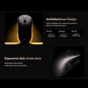 Souris de jeu sans fil ATK <span class=keywords><strong>Dragonfly</strong></span> A9, 7 boutons, légère, 5357g, capteur PAW3950 Ultra / PAW3395, 42000 DPI, sondage 8K - Product Image 5