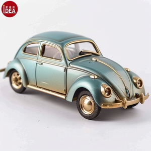 Su misura 1:43 modellino auto retrò e classico modello di auto in resina blu collezione di autoveicoli motoristica giocattolo - Product Image 6