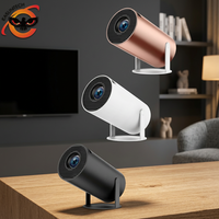 Projecteur intelligent avec support intégré, rotation à 180 degrés, 720p natif, décodage 4K, WiFi 6, modèle monté au plafond 30