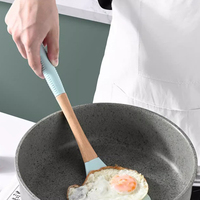 Accessoires de cuisine, outils de cuisson, ensemble de 5 ustensiles de cuisine en silicone de qualité alimentaire avec spatule et cuillère pour la cuisine à domicile