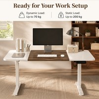 Bureau électrique à hauteur réglable AOR au design moderne et aux blocs de couleur, idéal pour l'apprentissage à domicile et le bureau, vente en gros personnalisée en usine dans toutes les couleurs