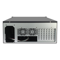 Châssis de serveur industriel 4U en rack, verrouillable à l'avant, 19 pouces, profondeur 450 mm, compatible ATX MATX ITX