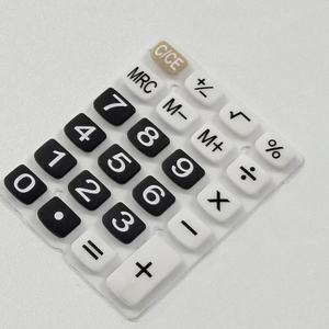 Boutons et touches en silicone personnalisés, gravure laser, impression sérigraphique, translucides, pour télécommande, calculatrice, caoutchouc conducteur - Product Image 1