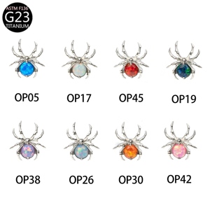 Pendientes <span class=keywords><strong>de</strong></span> <span class=keywords><strong>titanio</strong></span> OEM G23 chapados en oro con circonita <span class=keywords><strong>de</strong></span> cristal, aretes <span class=keywords><strong>de</strong></span> moda para boda, joyería para <span class=keywords><strong>piercing</strong></span> corporal - Product Image 3