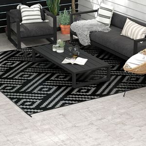 Tapis d'extérieur réversible Outsunny 8 x 10, en paille plastique imperméable, pour camping, avec sac de transport, pour utilisation en camping-car - Product Image 3