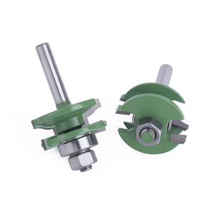 Fraise à 2 dents en carbure, longueur de coupe 80 mm, pour machines-outils de travail du bois, portes d'armoires et cadres - Product Image 3